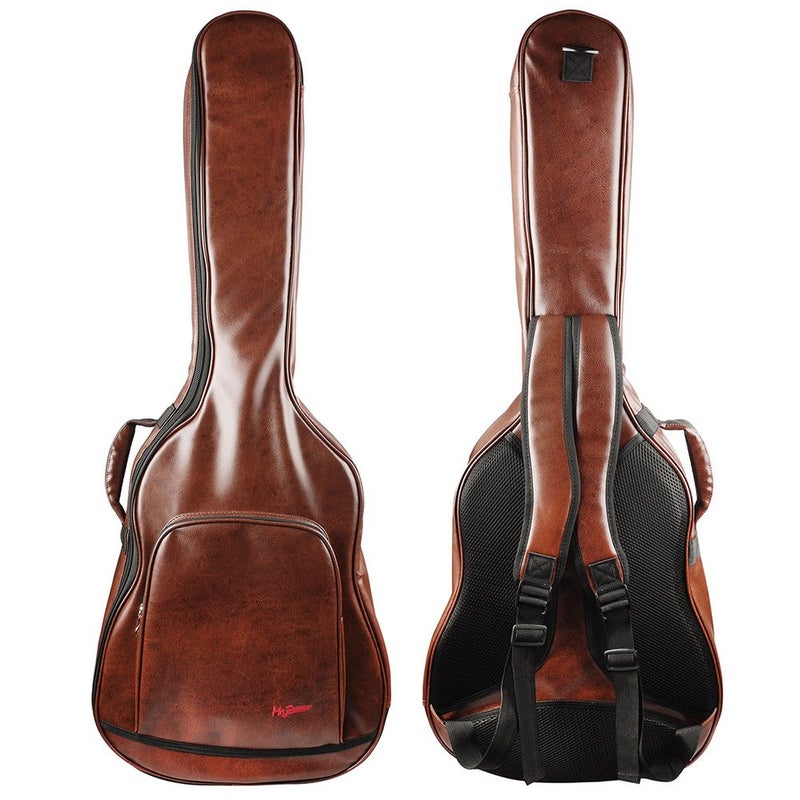 Mr.Power Guitar Gig Bag for 40-41 inch Full Size Acoustic & Classical Guitar PU Leather Musicians Gear - Image 1